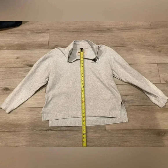 Plymouth State Panthers Unisex 1/4 Zip Sweatshirt by Red Shirt Cotton Med EUC - Picture 6 of 9